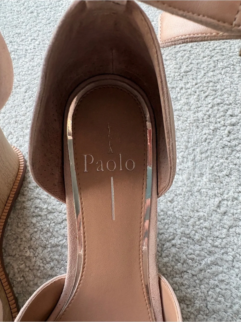 Paolo Nude Blush Ankle-Strap Block Heel Sandals